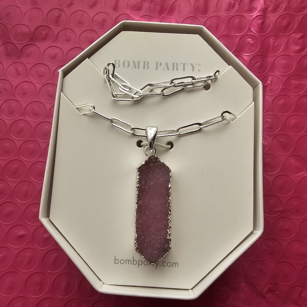 Gypsy Romance druzy necklace